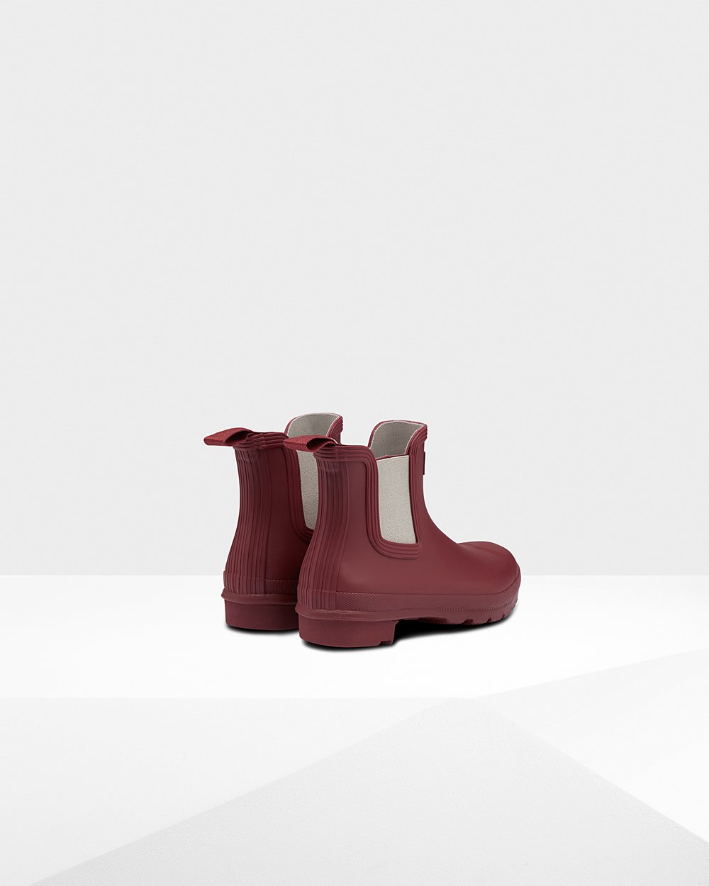 Botas Chelsea Hunter Feminina Cinzentas Vermelhas/Turquesa Luz Cinzentas - Original - 53ZVYTDOP